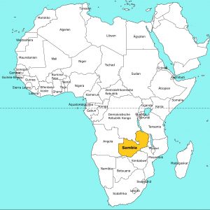 Übersichtskarte Afrika (Sambia)